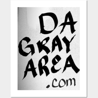 Da Gray Area written Logo Posters and Art